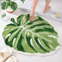 Tapete de banho Panstar Large Monstera Leaf Non Slip Green 80x65cm Tapete de banho Panstar Large Monstera Leaf Non Slip Green 80x65cm