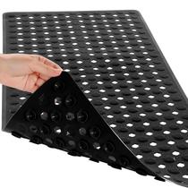Tapete de banho para banheira Yimobra Non Slip 70x40cm preto