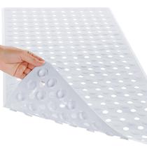 Tapete de banho para banheira Yimobra Non Slip 88x39cm branco Tapete de banho para banheira Yimobra Non Slip 88x39cm branco