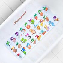 Tapete de banho para bebês Secopad Cartoon Non-Slip 100x40cm com orifícios de drenagem