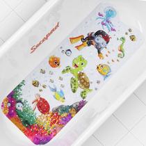 Tapete de banho para bebês Secopad Non Slip Cartoon 102 cm x 41 cm