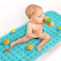 Tapete de banho para bebês Sheepping, antiderrapante, extra longo, 100x40cm, verde