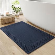 Tapete de banho RESARE Waffle Super Absorvente Antiderrapante 17x24cm Navy Tapete de banho RESARE Waffle Super Absorvente Antiderrapante 17x24cm Navy