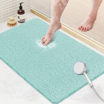 Tapete de banho SoftDuo antiderrapante 60x40cm PVC Loofah Tapete de banho verde Tapete de banho SoftDuo antiderrapante 60x40cm PVC Loofah Tapete de banho verde
