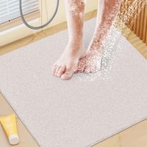 Tapete de banho SoftDuo antiderrapante 60x60cm PVC Loofah Bath branco Tapete de banho SoftDuo antiderrapante 60x60cm PVC Loofah Bath branco