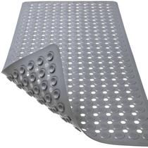 Tapete de banho TEESHLY para banheira e chuveiro antiderrapante 90x40cm cinza Tapete de banho TEESHLY para banheira e chuveiro antiderrapante 90x40cm cinza