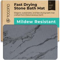 Tapete de banho TOSORO Stone Diatomaceous Earth Non-Slip Graphite