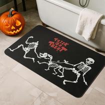 Tapete de banho TYUU Halloween Non Slip Quick Dry Skeleton 43x76cm Tapete de banho TYUU Halloween Non Slip Quick Dry Skeleton 43x76cm