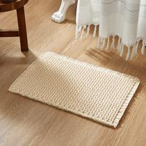 Tapete de banho TYUU Super Absorvente Antiderrapante Waffle Amarelo Claro