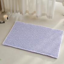 Tapete de banho TYUU Waffle Lavender Cream 76x51cm antiderrapante Tapete de banho TYUU Waffle Lavender Cream 76x51cm antiderrapante