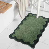 Tapete de banho Uhome Cute Green Absorvente Antiderrapante 45x65cm Microfibra