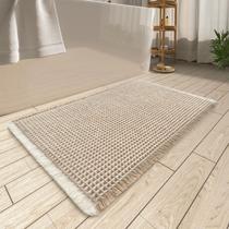 Tapete de banho Waffle AMOAMI super absorvente antiderrapante 60x90cm