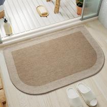 Tapete de banho YDKGL Half Circle Brown Bege 40x60cm Antiderrapante