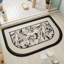 Tapete de banho YDKGL Half Circle Quick Dry, antiderrapante, lavável