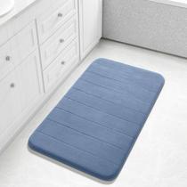Tapete de banho Yimobra Large Super Soft Memory Foam 90x60cm azul