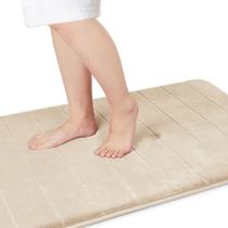 Tapete de banho Yimobra Large Super Soft Memory Foam 90x60cm bege