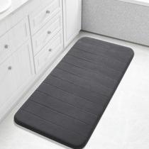 Tapete de banho Yimobra Long Dark Grey Memory Foam 44x24cm Tapete de banho Yimobra Long Dark Grey Memory Foam 44x24cm