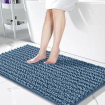 Tapete de banho Yimobra Long Denim Azul 112x61cm Absorvente Tapete de banho Yimobra Long Denim Azul 112x61cm Absorvente