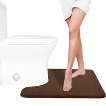 Tapete de banho Yimobra Memory Foam em forma de U 60x50cm marrom Tapete de banho Yimobra Memory Foam em forma de U 60x50cm marrom