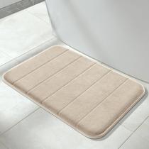 Tapete de banho Yimobra Memory Foam Super Soft Absorvente 80x50cm Bege