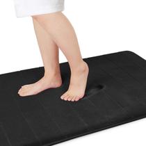 Tapete de banho Yimobra Memory Foam tamanho grande 92x61cm preto