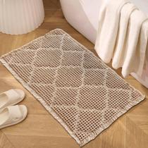 Tapete de banho ZALL Tan Waffle Super Absorvente Antiderrapante 45x75cm Tapete de banho ZALL Tan Waffle Super Absorvente Antiderrapante 45x75cm