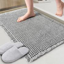 Tapete de banho ZALL Waffle Grey Super Absorvente Antiderrapante 45x75cm Tapete de banho ZALL Waffle Grey Super Absorvente Antiderrapante 45x75cm