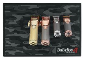 Tapete de barbeiro BaBylissPro Black Camo com faixa magnética