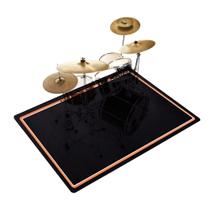 Tapete de bateria TORIBIO Tapete musical de 150 cm x 180 cm com fundo antiderrapante