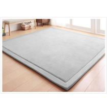 Tapete de Berçário Loartee Coral Velvet 200x200cm Cinza