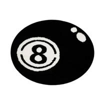 Tapete De Bilhar Circular Preto E Branco Antiderrapante VIKAMA Criativo No. 8 Peças De Mobiliário Tapete De Bilhar Circular Preto E Branco Antiderrapante VIKAMA Criativo No. 8 Peças De Mobiliário