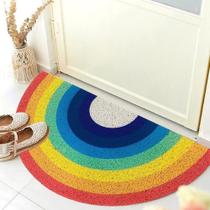 Tapete de boas-vindas FWEHIO Rainbow Pet durável antiderrapante 40x80cm