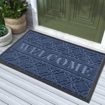 Tapete de boas-vindas Yimobra Outdoor Indoor Waterproof 90x60cm azul Tapete de boas-vindas Yimobra Outdoor Indoor Waterproof 90x60cm azul
