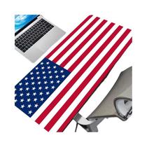 Tapete De Borracha Antiderrapante Com Bandeira Americana Para Mouse, Tapete De Teclado Para Jogos E Tapete De Borracha Antiderrapante Com Bandeira Americana Para Mouse, Tapete De Teclado Para Jogos E