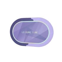 Tapete De Borracha Leisure Absorvente Antiderrapente 60 cm Cor:Lilas