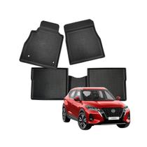 Tapete de borracha tipo bandeja Kicks modelo antigo 2016 em diante com borda alta proteção para o seu carro Tapete de borracha tipo bandeja Kicks modelo antigo 2016 em diante com borda alta proteção para o seu carro