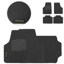 Tapete de Borracha Universal Chevrolet Preto PVC 4 Peças