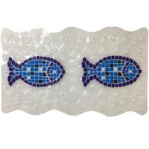 Tapete De Box Aqua-Spa 59X34Cm Antiderrapante Peixes