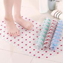 Tapete de Box Para Banheiro Antiderrapante C/ Ventosas Borracha Para Áreas Úmidas 100% PVC