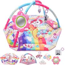 Tapete de brincar Baby Tummy Time BATTOP com brinquedos sensoriais e piscina de bolas