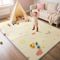 Tapete de brincar dobrável Mallify Extra Large reversível 180x150cm