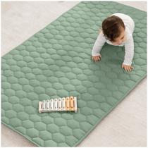Tapete de brincar para crianças Comfy Cubs, 91x152 cm, samambaia acolchoada antiderrapante