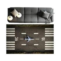 Tapete De Brincar Realista Com Tema De Aeroporto, Tapete Para Quarto Infantil Com Tema De Aviação,