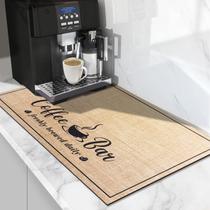 Tapete de café CooRug, absorvente, moderno, para secagem de pratos, 30x50cm, bege Tapete de café CooRug, absorvente, moderno, para secagem de pratos, 30x50cm, bege