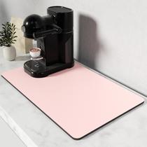 Tapete de café Rnivvi Coffee Bar 12x19cm para balcão de cozinha rosa