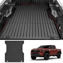 Tapete de cama de caminhão adequado para Toyota Tacoma 2024 2025 Toyota Tacoma 5FT All Weather Protection TPE Heavy Guard Vehicle Tapete para acessórios automotivos Toyota Tacoma 2024, preto