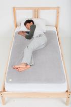 Tapete de cama impermeável PeaPodMats Underpad reutilizável 3x5 cinza claro Tapete de cama impermeável PeaPodMats Underpad reutilizável 3x5 cinza claro