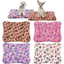 Tapete de cama para animais de estimação, pacote com 4, lã reversível ultramacia para animais pequenos Tapete de cama para animais de estimação, pacote com 4, lã reversível ultramacia para animais pequenos