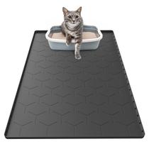 Tapete de Captura de Pelo de Gato Garoopion - Impermeável em Silicone Preto