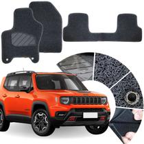 Tapete de carro Renegade 2015 a 2025 2026 Capacho cor Grafite Exclusivo Traseiro Inteiriço 3 Pçs